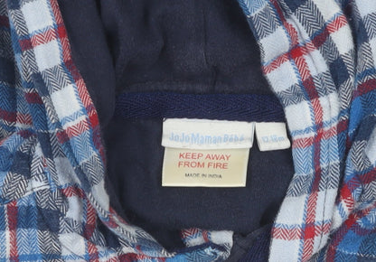 JoJo Maman Bébé Boys Plaid Shirt Jacket 6-12M Multicoloured