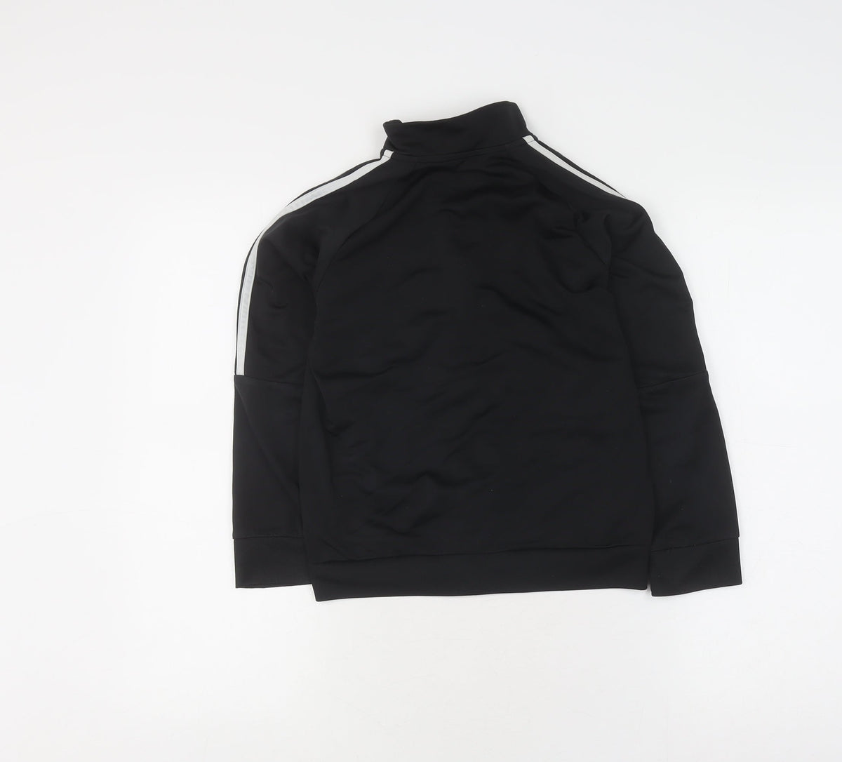 Back view of Adidas boys’ black track jacket 7-8 years