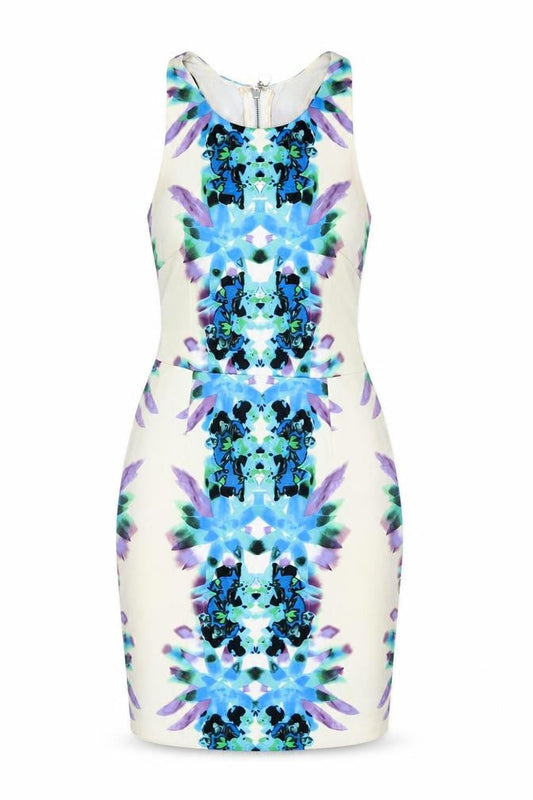 Lipsy Women’s Multicoloured Bodycon Dress Size 8