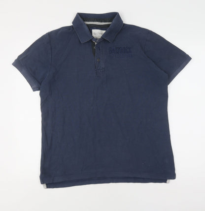 Saltrock Men's Blue Polo M - Casual Short Sleeve Cotton