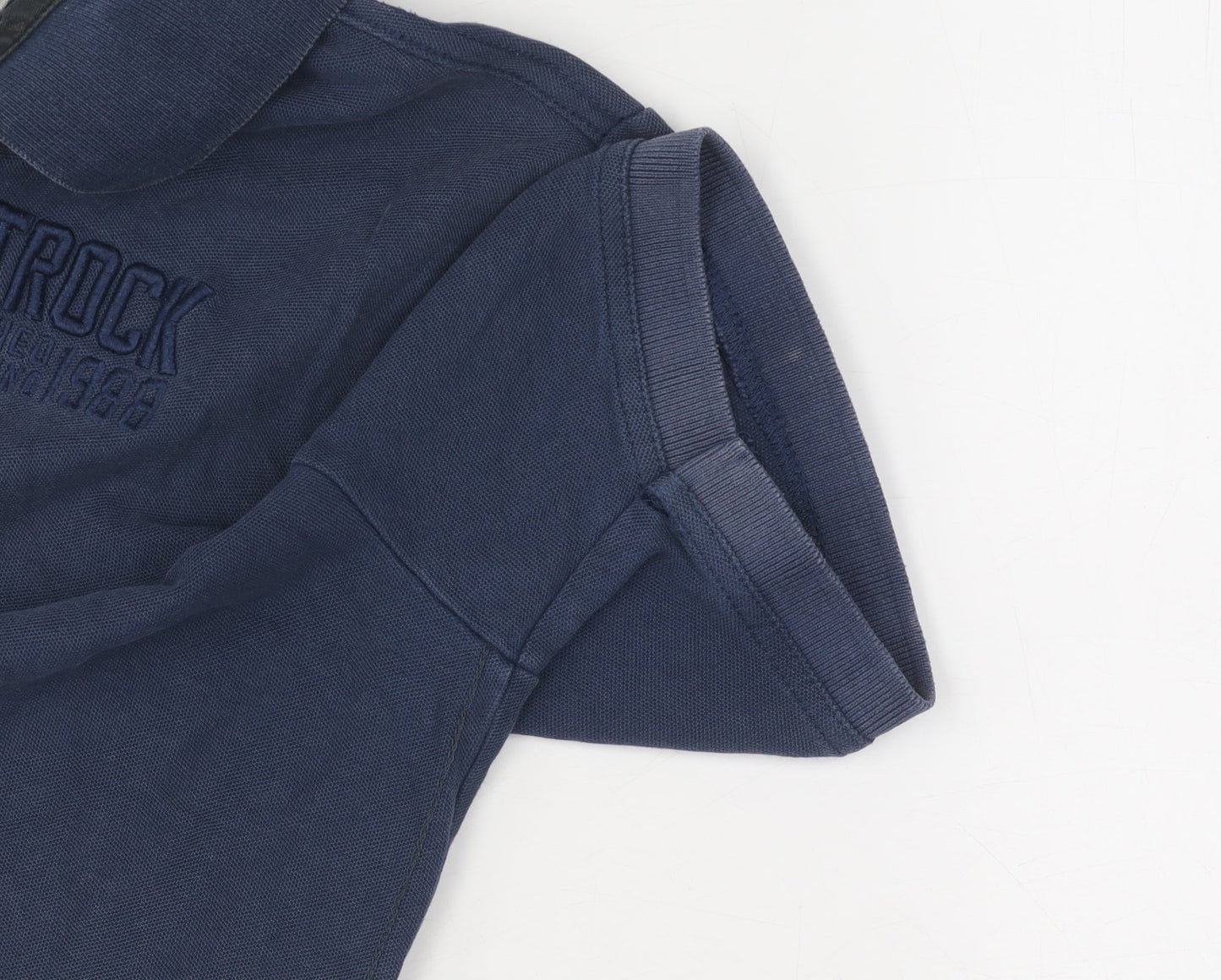 Saltrock Men's Blue Polo M - Casual Short Sleeve Cotton