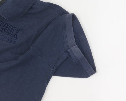 Saltrock Men's Blue Polo M - Casual Short Sleeve Cotton