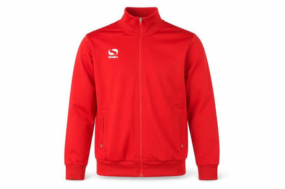 Front view of Sondico Men's Red Track Jacket, size S