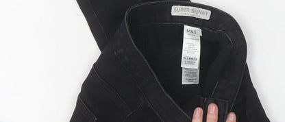 Womens UK Size 6 Marks and Spencer Regular Fit Skinny Black Jeans
