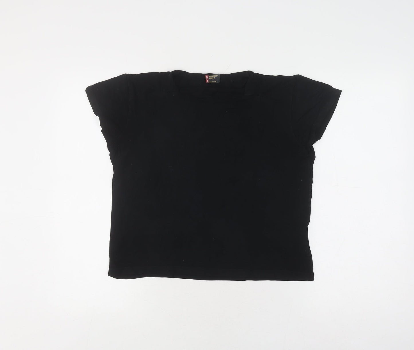 Teens UK Size 10 Levi's Black  T-Shirt