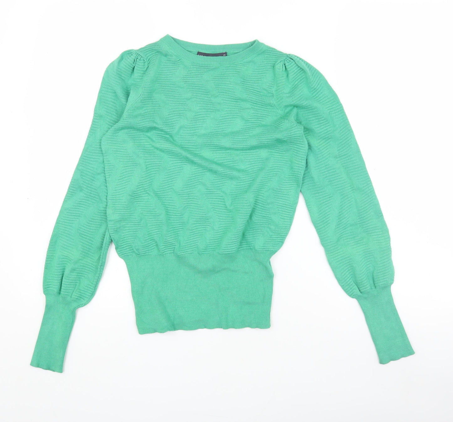 Womens UK Size XS Marks and Spencer Green Pullover Jumper