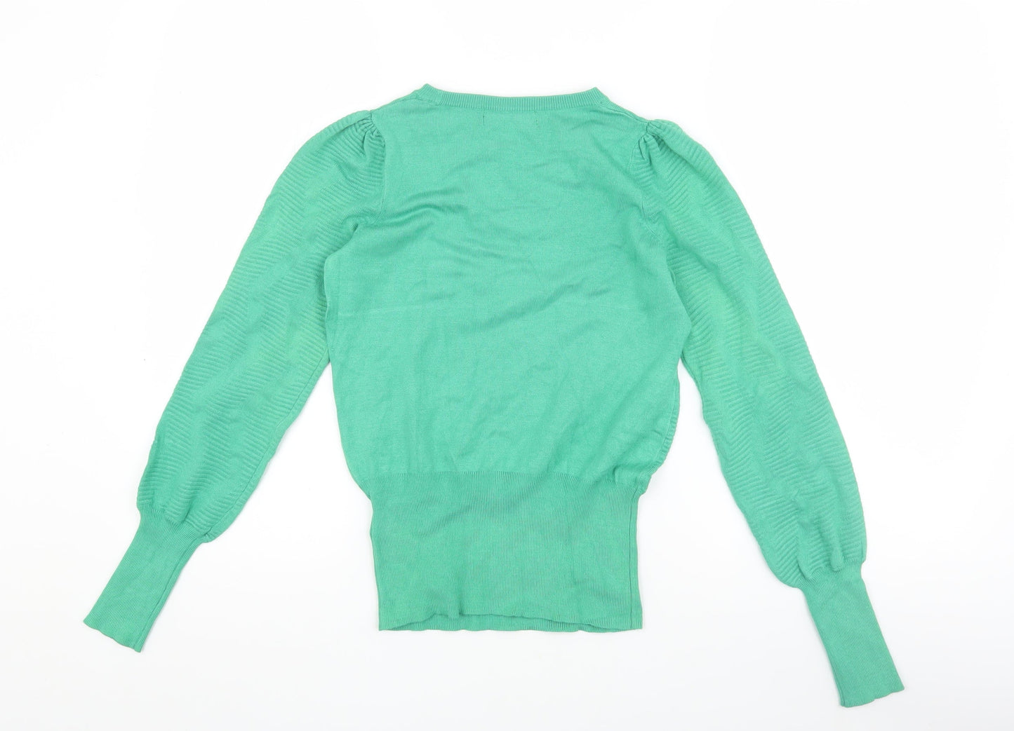 Womens UK Size XS Marks and Spencer Green Pullover Jumper