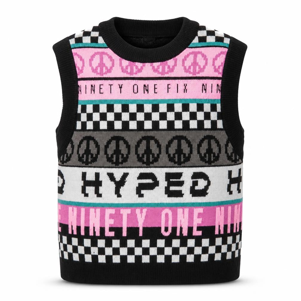 Womens UK Size S H&M Multicoloured Vest Jumper