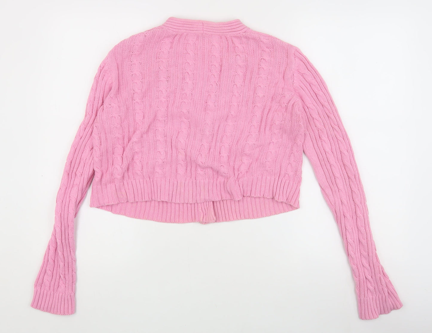 Womens UK Size S Stradivarius Pink Cardigan Jumper