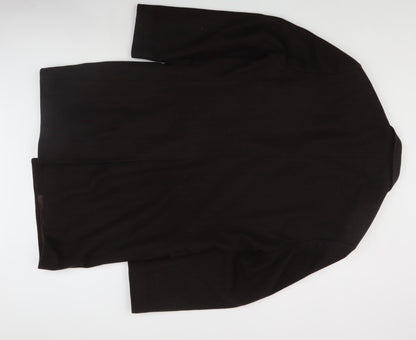 Mens UK Size 42 R Cornelius George Black Overcoat
