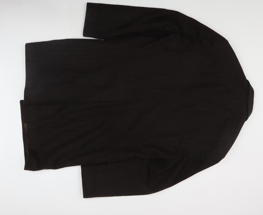 Mens UK Size 42 R Cornelius George Black Overcoat