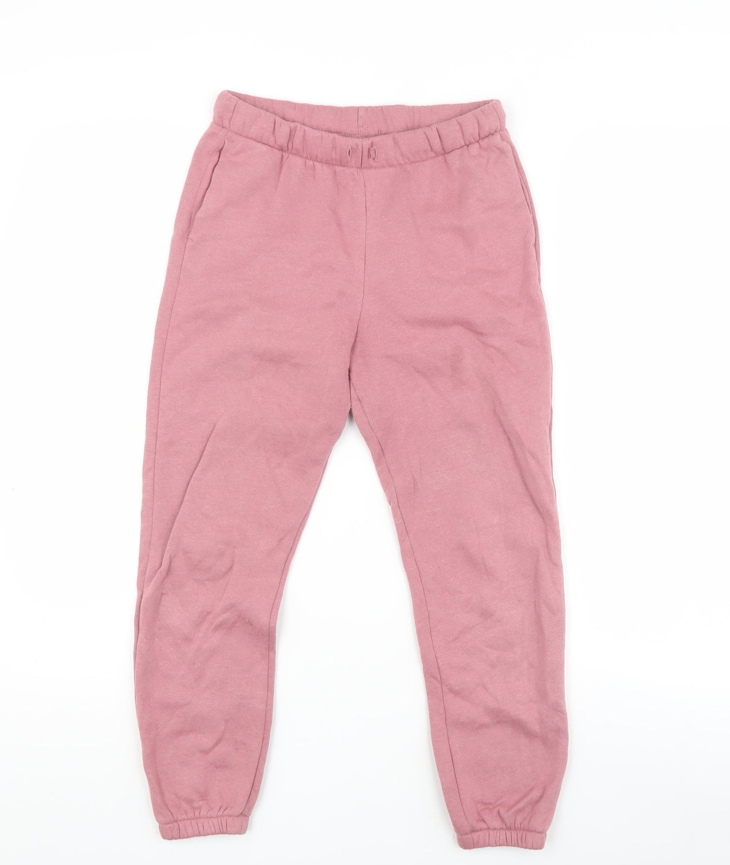 H&M Teens Pink Jogger Trousers - Size 8 Cotton Blend