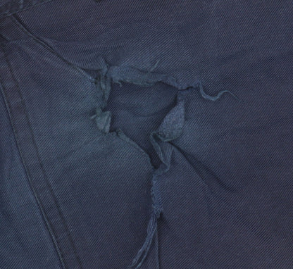 Fortwest Men's Blue Cargo Jeans - Size 34, Medium Wash