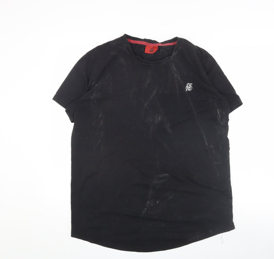 Mens UK Size L DFND Black  T-Shirt