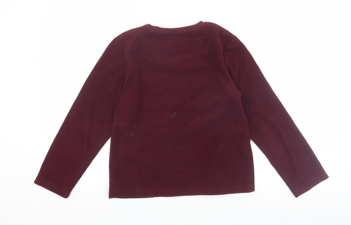 Harry Potter Girls Red Fleece Pyjama Top, Size 10-11, Winter Wear