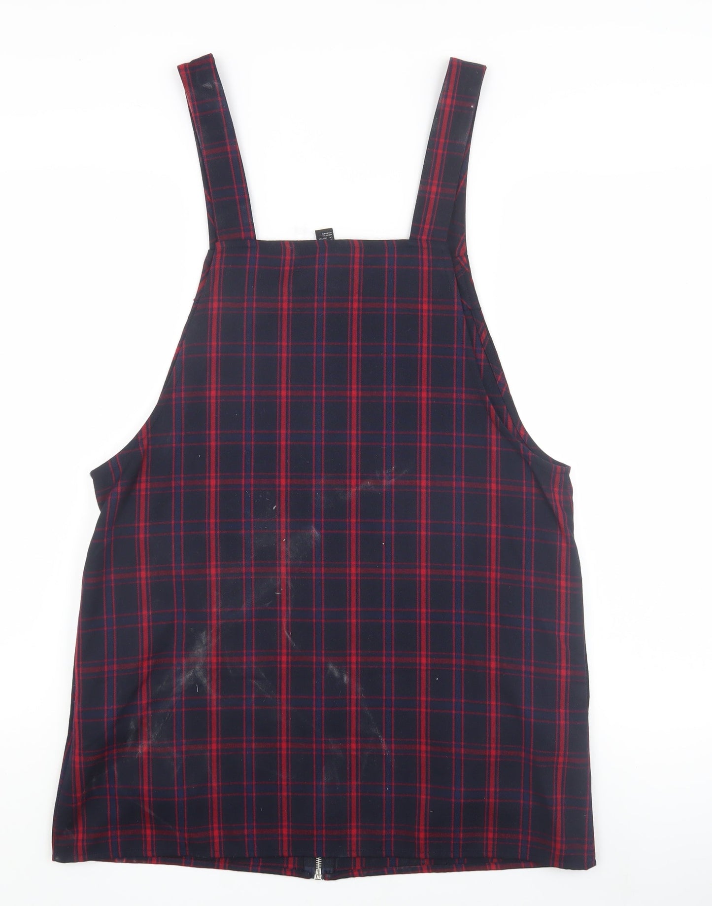 Forever 21 Women's Plaid Pinafore Dress L