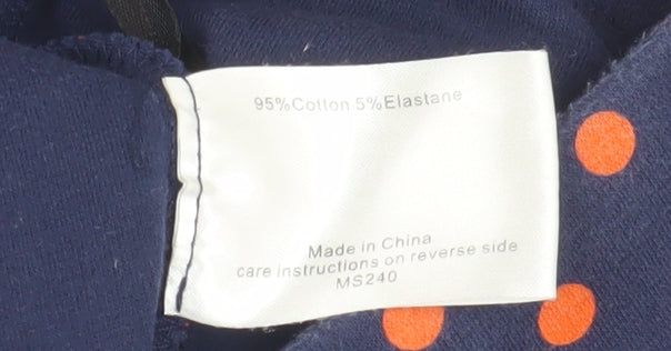 Laura Ashley Women's Blue Polka Dot Pencil Skirt Size 12