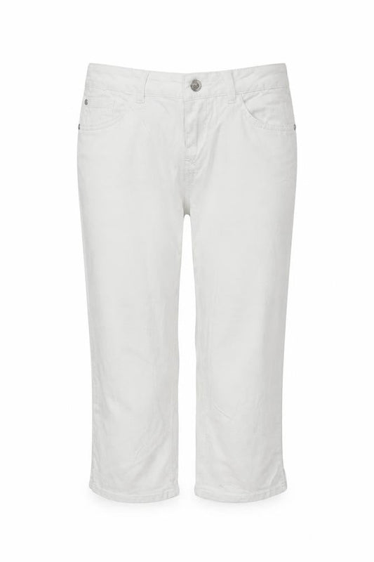 Womens UK Size 8 s.Oliver Regular Fit Capri White Jeans