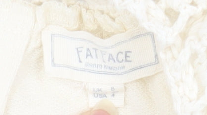 Womens UK Size 6 FatFace Ivory Camisole Tank
