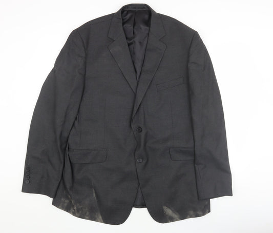 Mens UK Size 44 Dehavilland Regular Black Suit Jacket