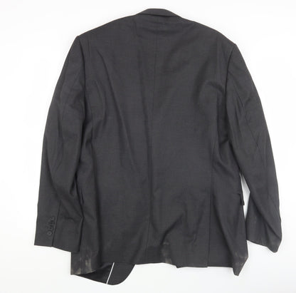 Mens UK Size 44 Dehavilland Regular Black Suit Jacket
