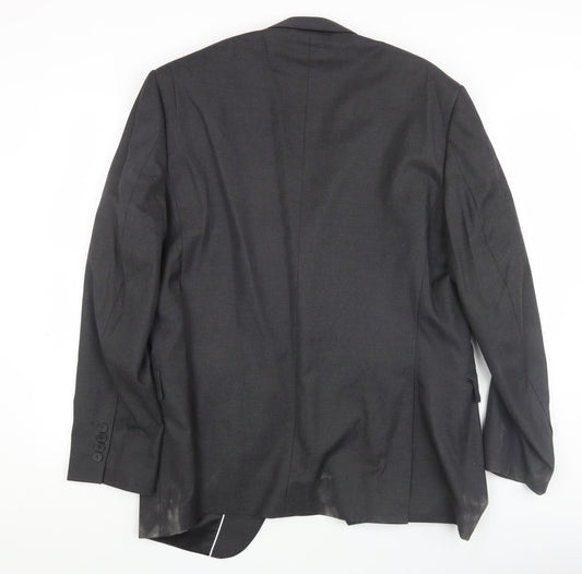 Mens UK Size 44 Dehavilland Regular Black Suit Jacket