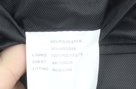 Mens UK Size 44 Dehavilland Regular Black Suit Jacket