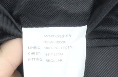 Mens UK Size 44 Dehavilland Regular Black Suit Jacket