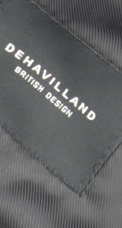 Mens UK Size 44 Dehavilland Regular Black Suit Jacket