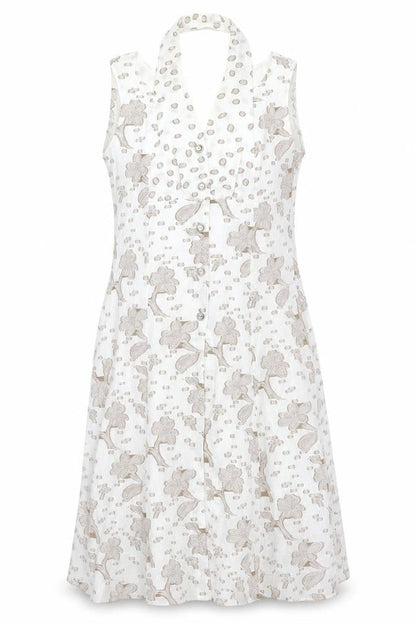 Tiber Women's Ivory Floral Shift Dress Size 16