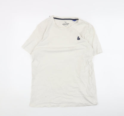 Jack & Jones Boys White Crew Neck T-Shirt - Size 16 Years