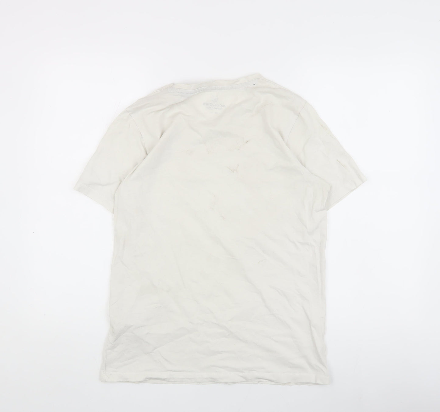 Jack & Jones Boys White Crew Neck T-Shirt - Size 16 Years