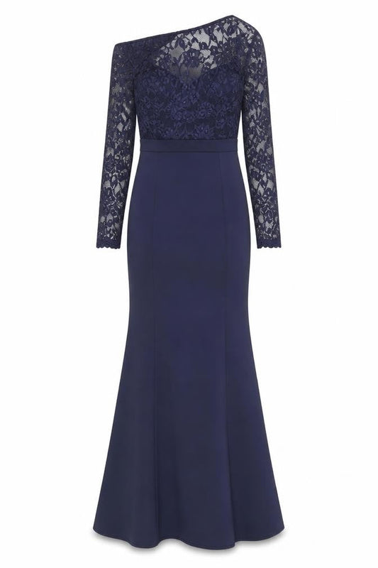 City Goddess Women's Blue Lace Bodycon Dress Size 8
