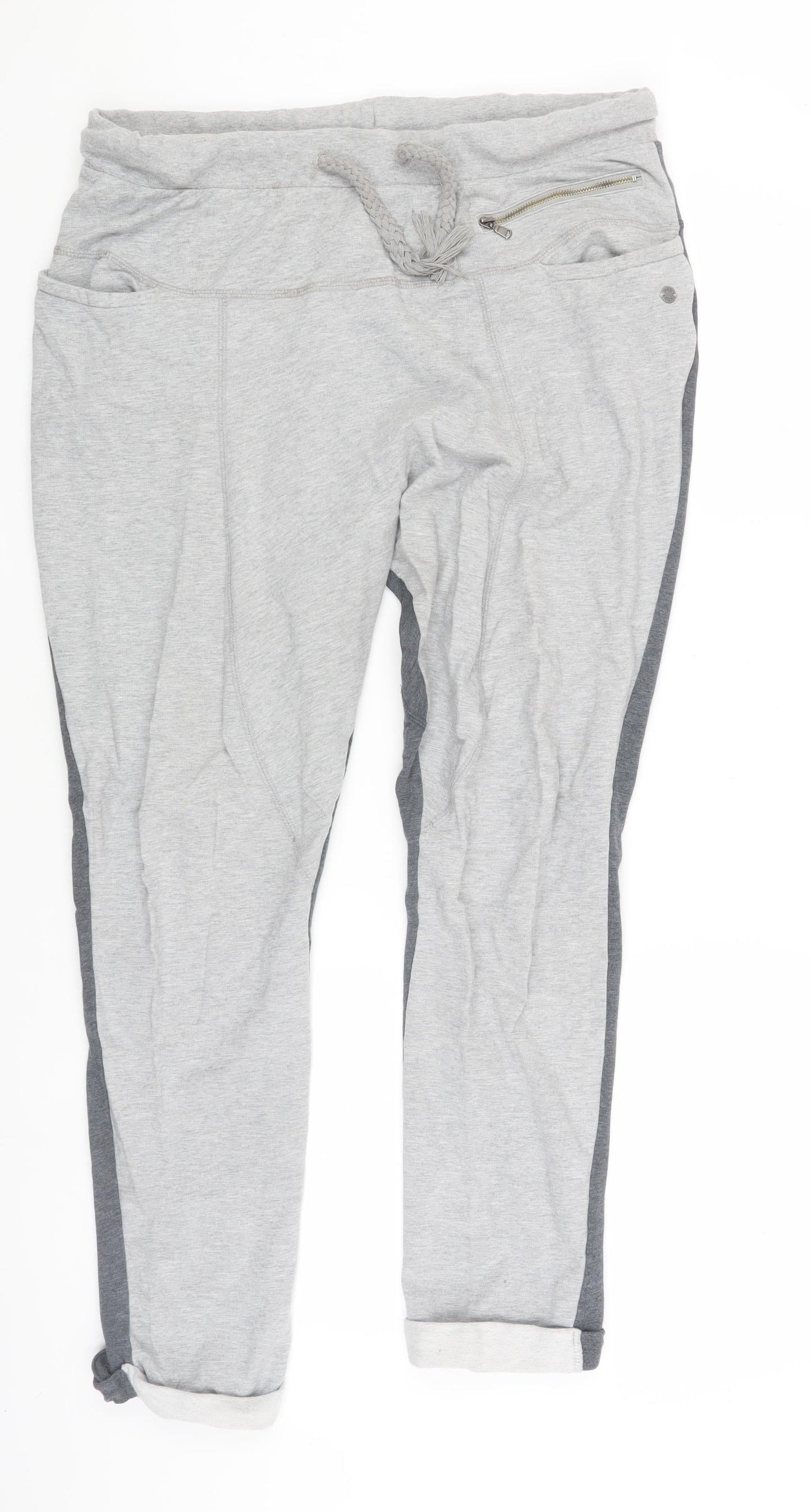Adidas Unisex Grey Joggers L for Gym & Training