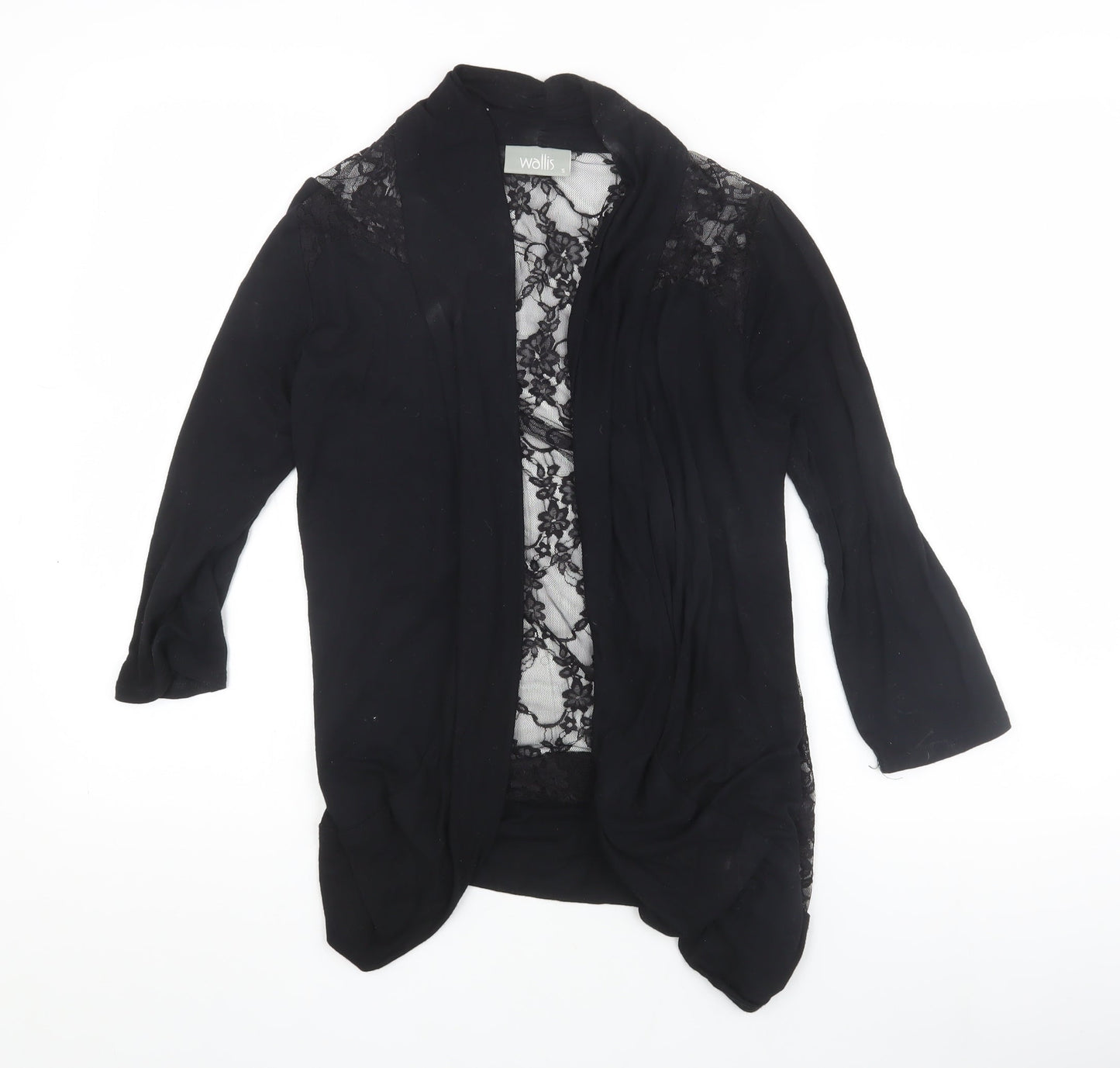 Womens UK Size S Wallis Black Kimono Wrap