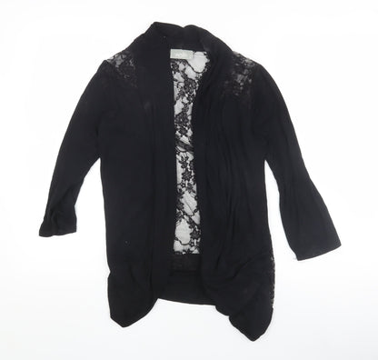Womens UK Size S Wallis Black Kimono Wrap