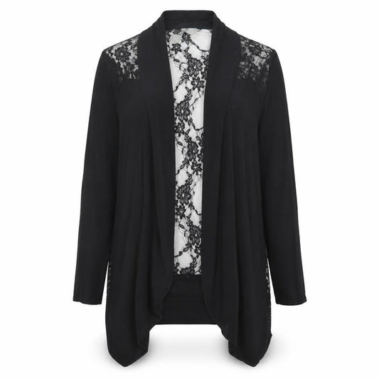 Womens UK Size S Wallis Black Kimono Wrap