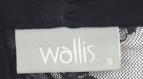 Womens UK Size S Wallis Black Kimono Wrap