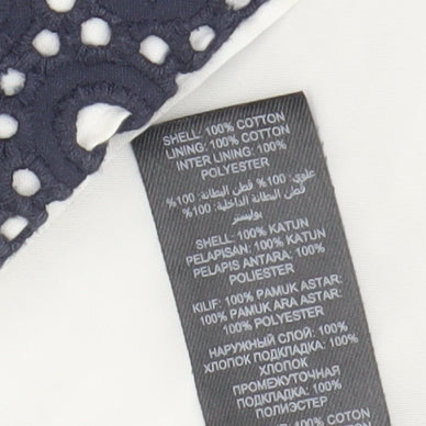 Jasper Conran Women's Blue Geometric Pencil Skirt Size 14