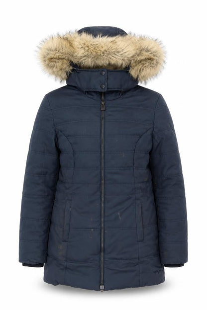 Womens UK Size 8 Weird Fish Blue Puffer Jacket