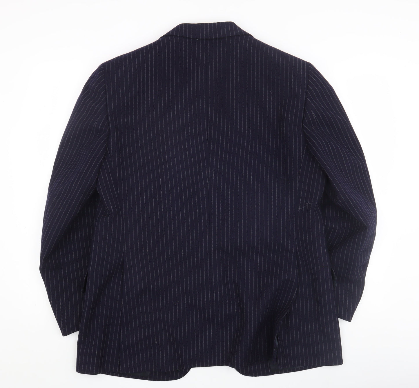 Austin Reed Men's Blue Striped Blazer, 42 Short, Wool, Excellent