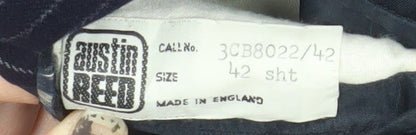 Austin Reed Men's Blue Striped Blazer, 42 Short, Wool, Excellent