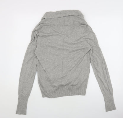 Womens UK Size L American Eagle Outfitters Grey Cardigan Jumper