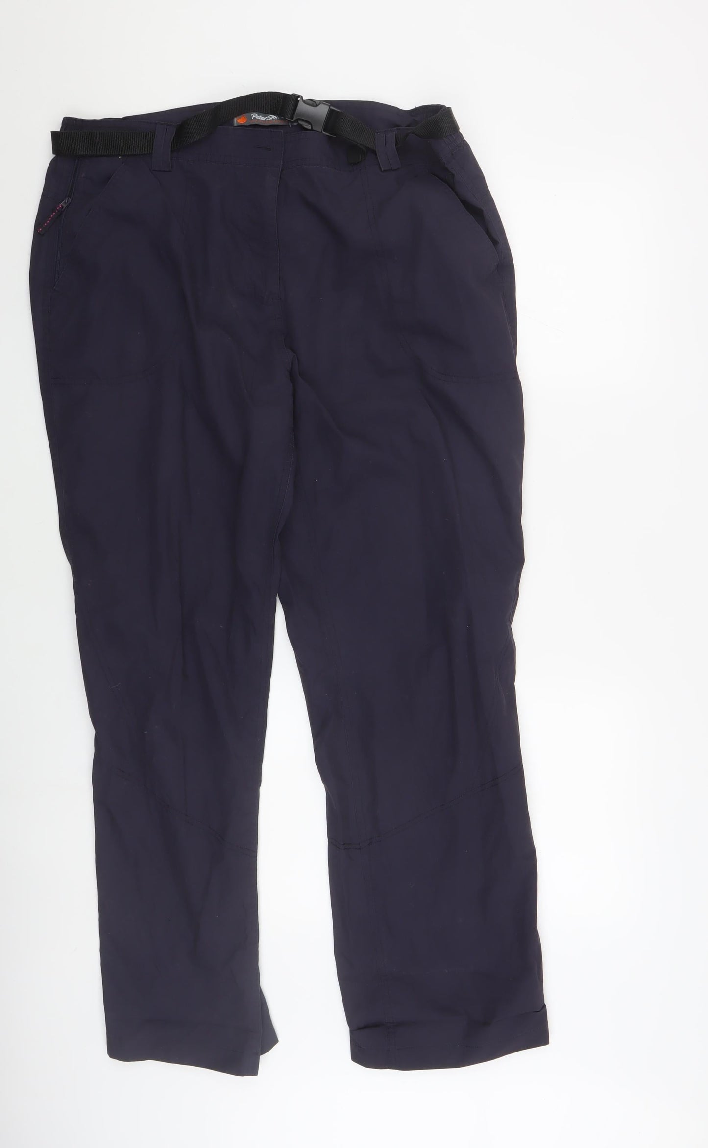 Peter Storm Men's Black Regular Fit Trousers Size 16