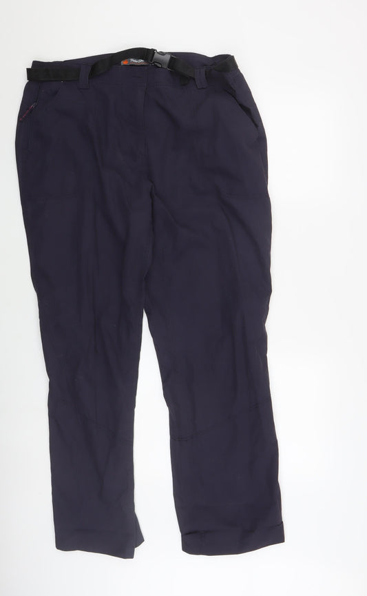 Peter Storm Men's Black Regular Fit Trousers Size 16
