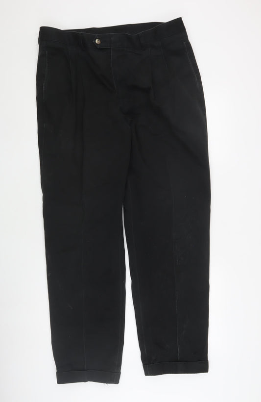 Debenhams Black Casual Trousers, Men's Size 38