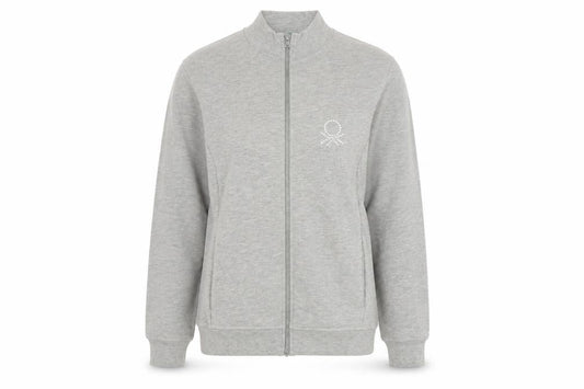 Front view of United Colors of Benetton Women's Grey Track Jacket M