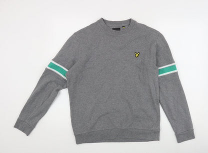 Mens UK Size L Lyle & Scott Grey Pullover Sweatshirt