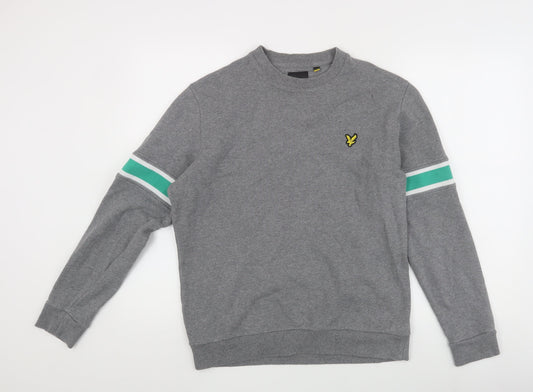 Mens UK Size L Lyle & Scott Grey Pullover Sweatshirt