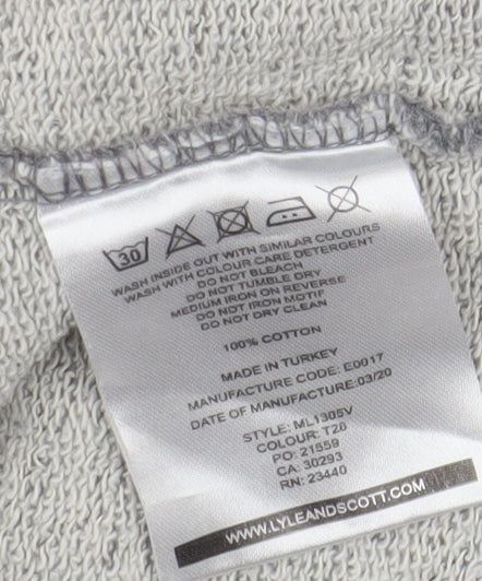 Mens UK Size L Lyle & Scott Grey Pullover Sweatshirt